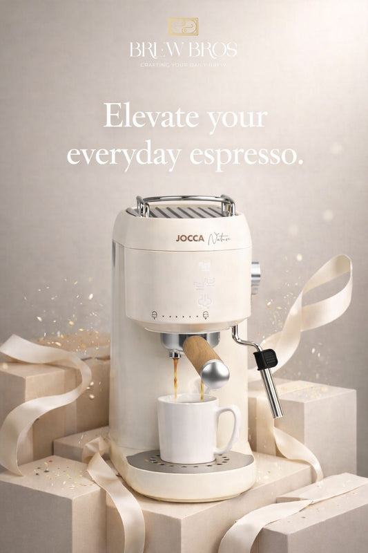 BrewBros Espresso Machine + 1kg Royal Cream Esspresso